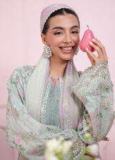 QPrints By Qalamkar Embroidered Lawn 3 Piece Unstitched Suit QLM25QP D-EM-05B GRETA